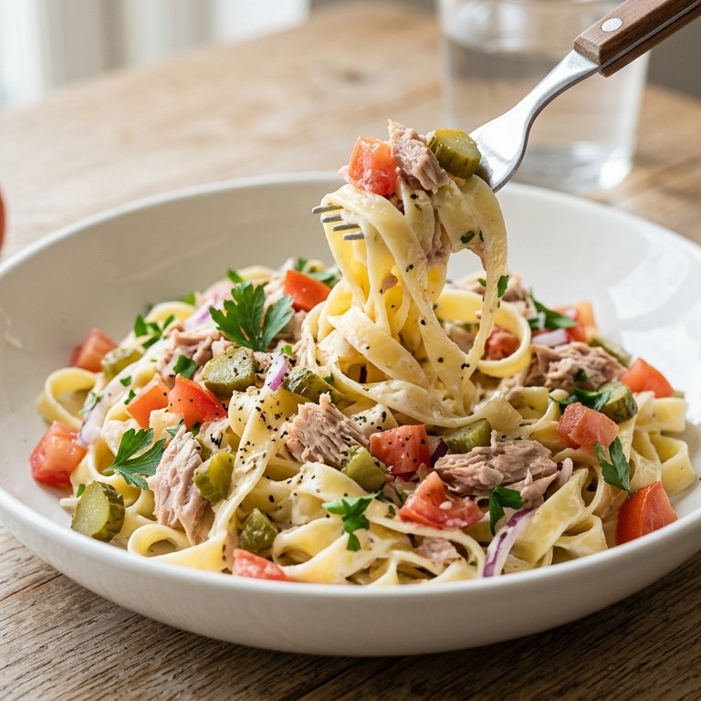 Pasta Tonijn salade recept