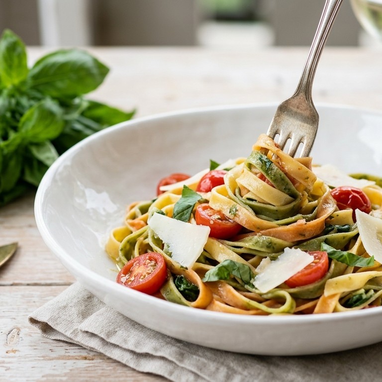 Pasta tri colore recept