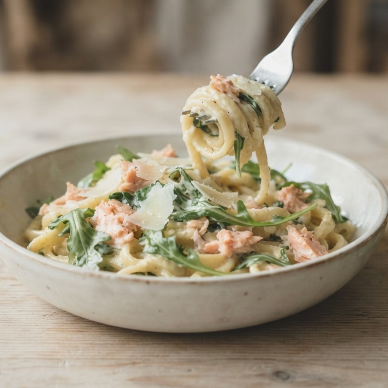 Pasta zalm rucola recept