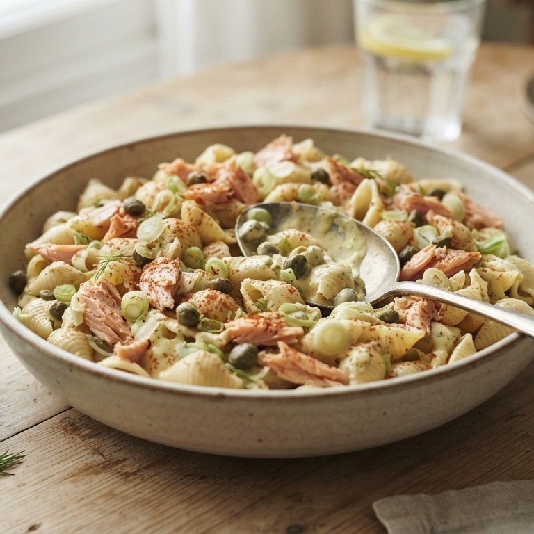 Pasta zalm-salade recept