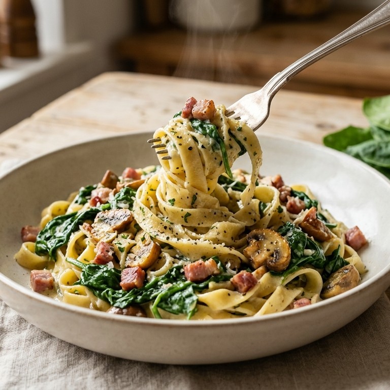 Pastalinten met spinazie recept