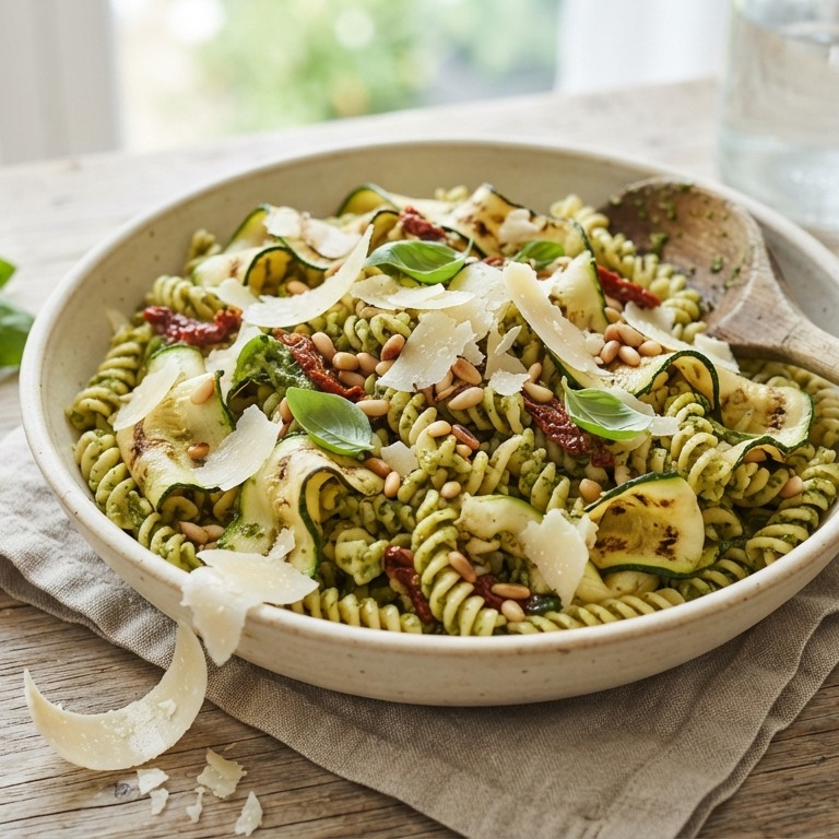 Pastasalade met courgette recept