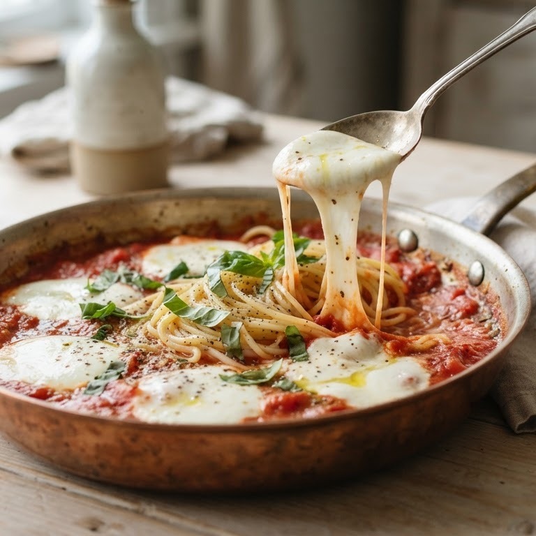 Pastasaus met tomaat, mozzarella en basilicum recept