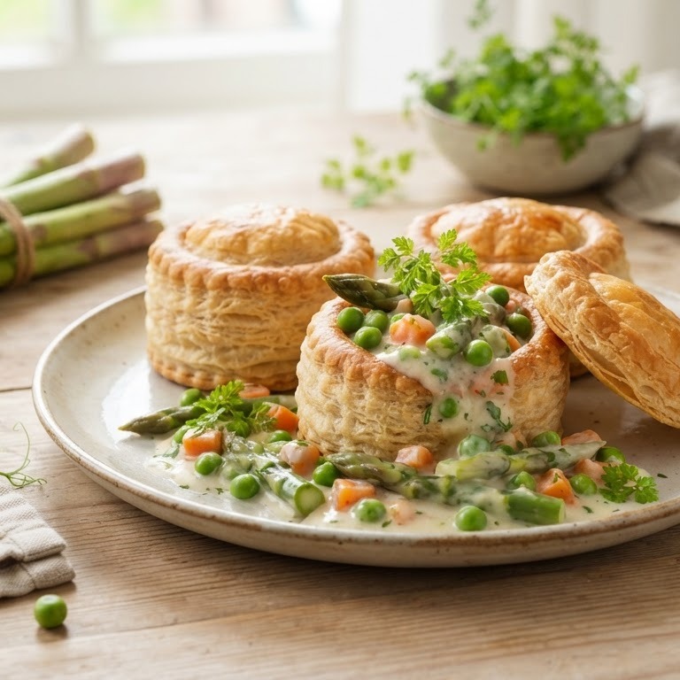 Pasteitjes met lenteragout recept