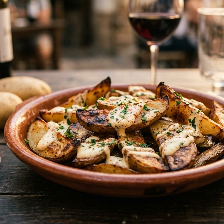 Patatas asadas con ajo recept
