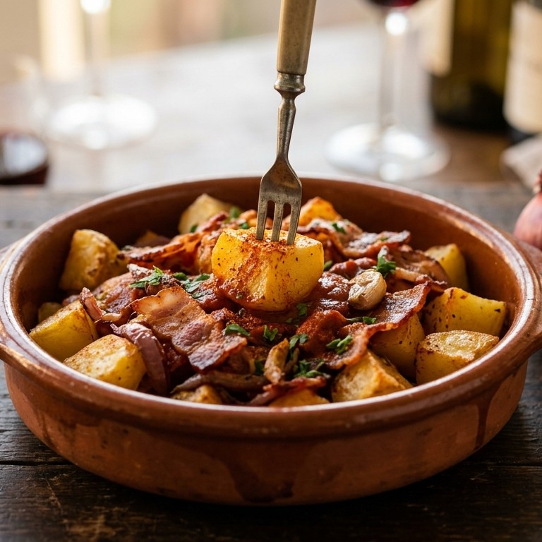 Patatos bravos met bacon recept