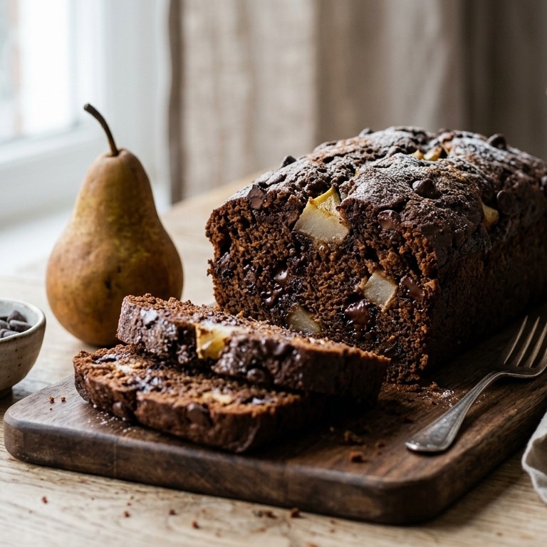 Peer chocolade kruidkoek recept