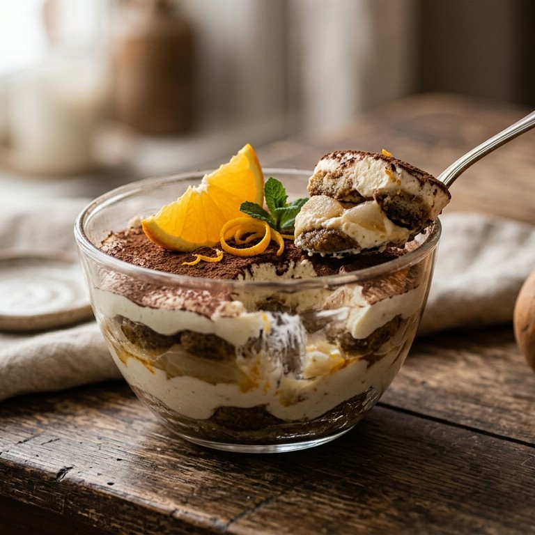 Peer-sinaasappeltiramisu recept