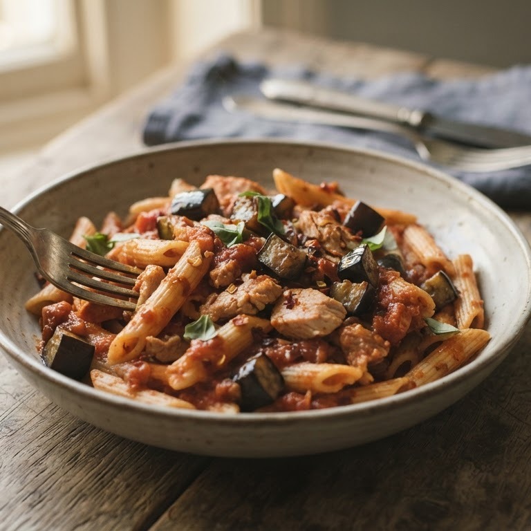 Penne met kalkoen recept