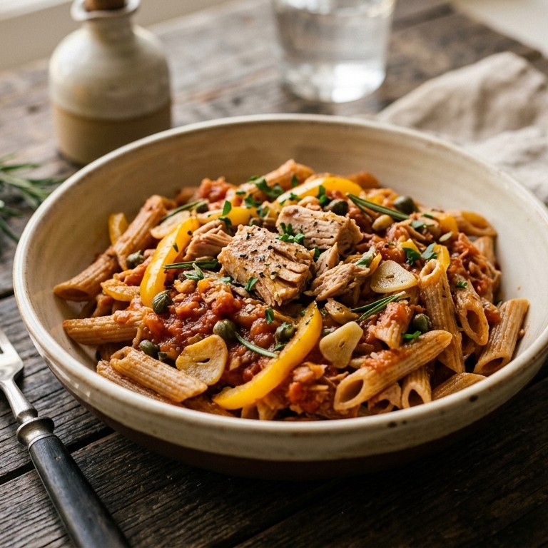 Penne met tonijn recept