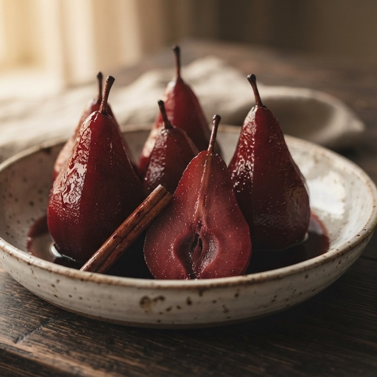 Peren in wijn recept