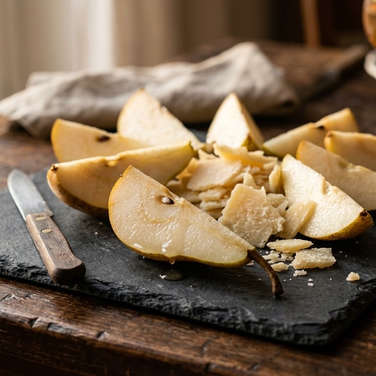 Peren met pecorino recept