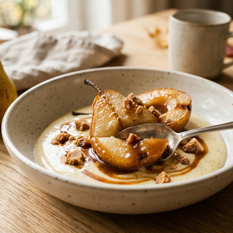 Peren met vanillevla recept