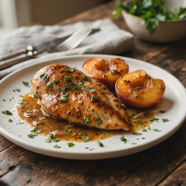perzik met biersaus recept