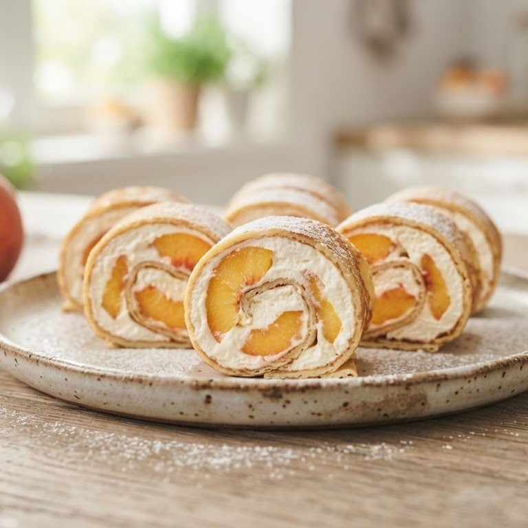 Perzik-roomkaaswrap recept