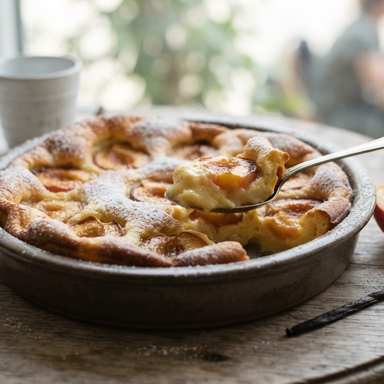 Perziken-clafoutis recept