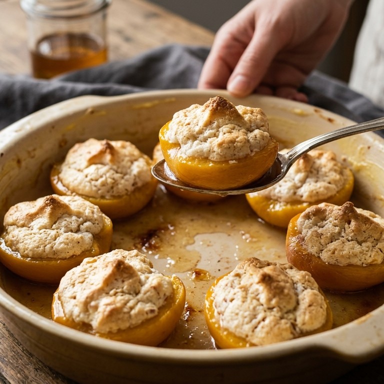 Perziken in meringue recept