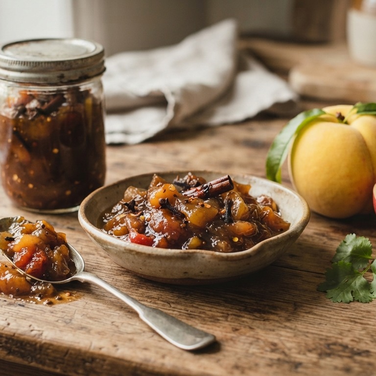 Perziken-tomatenchutney recept