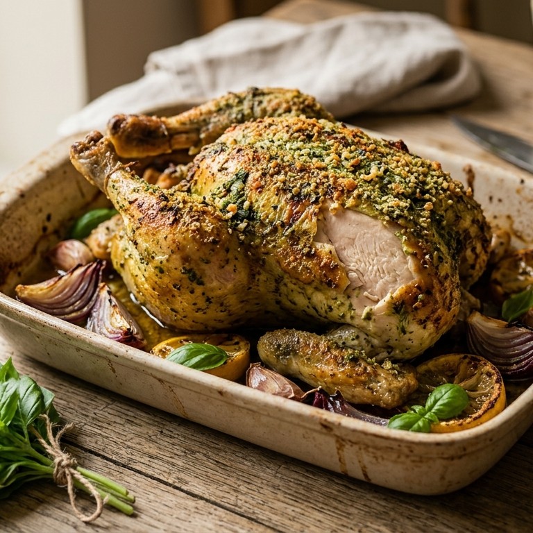 Pesto-kip uit de oven recept