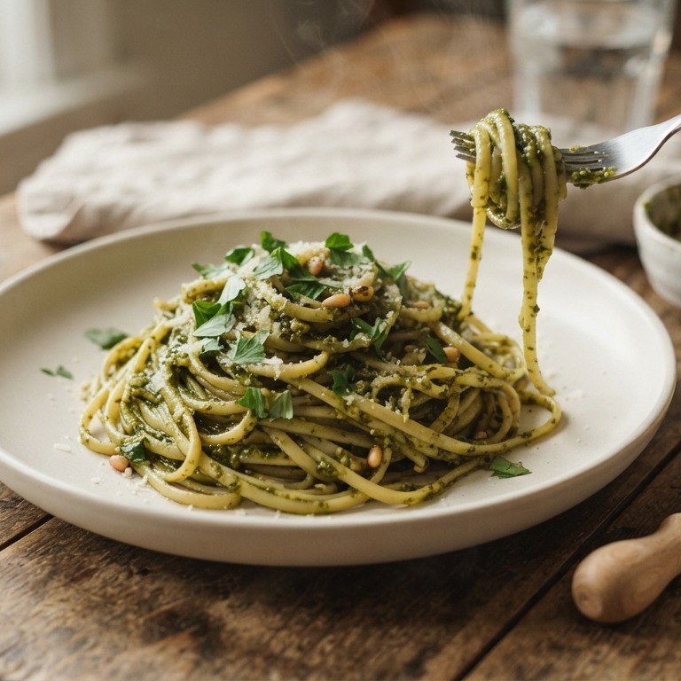 Pesto pasta recept