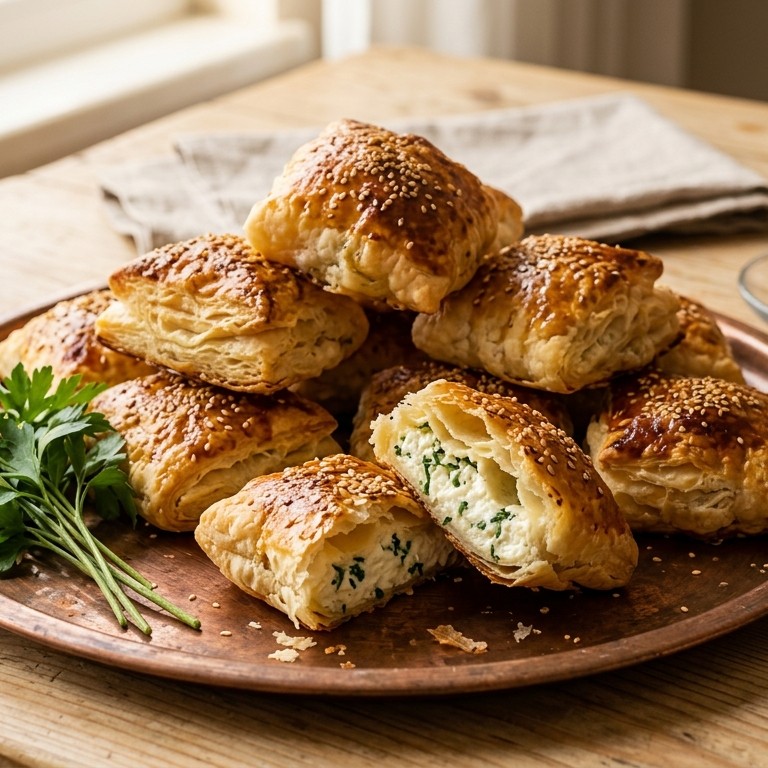 Peynirili Borek  (verse roomkaas in bladerdeeg) recept