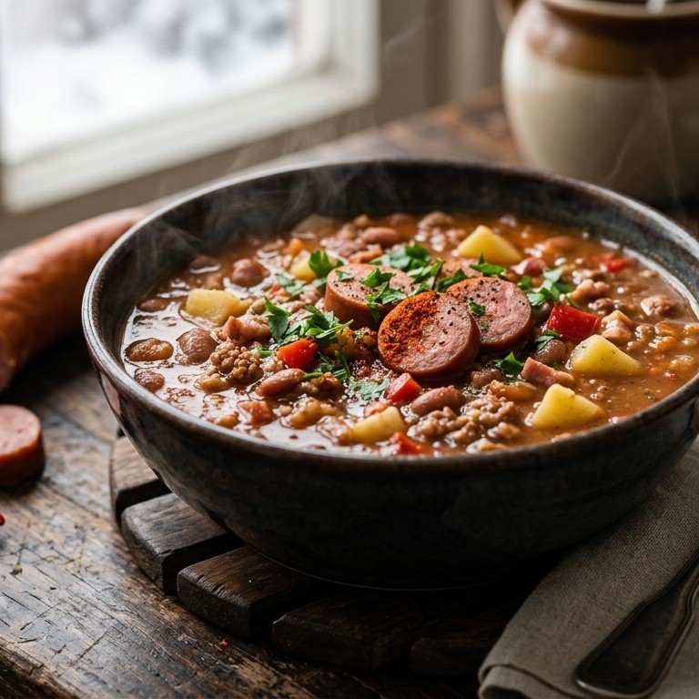 Pikante bruine bonen  soep recept