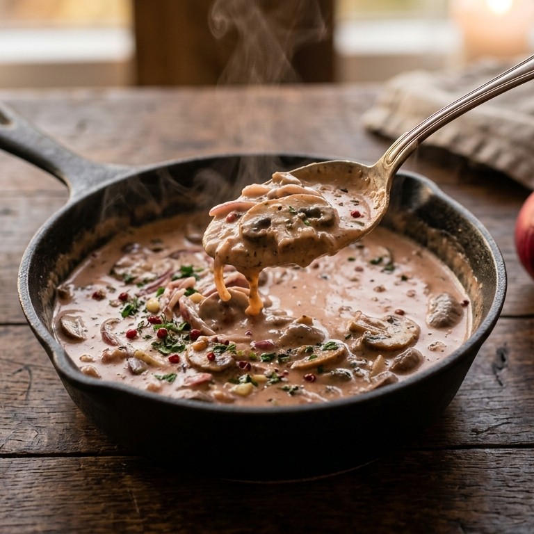 Pikante champignons saus recept