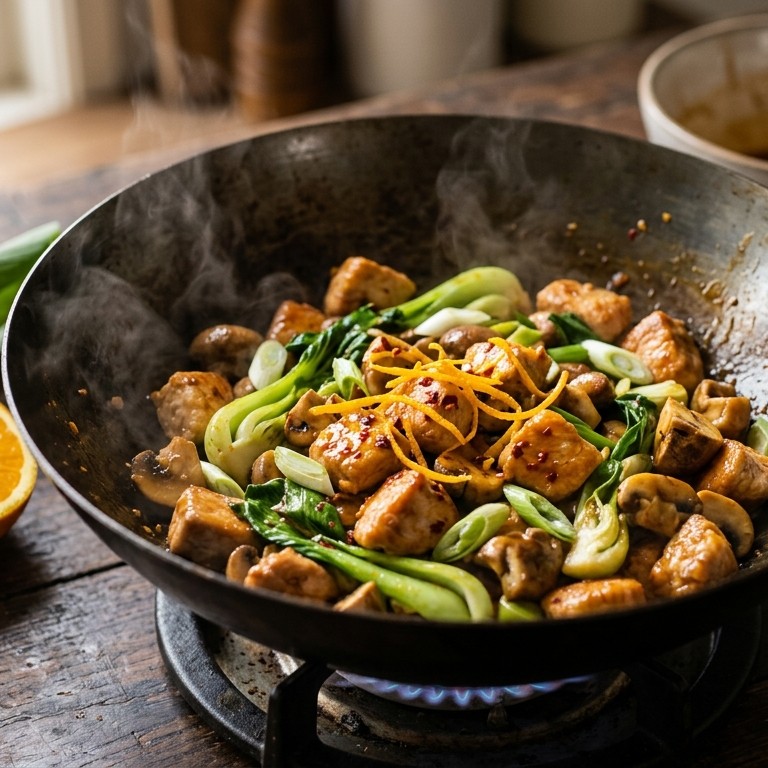 Pikante kalkoen uit de wok recept