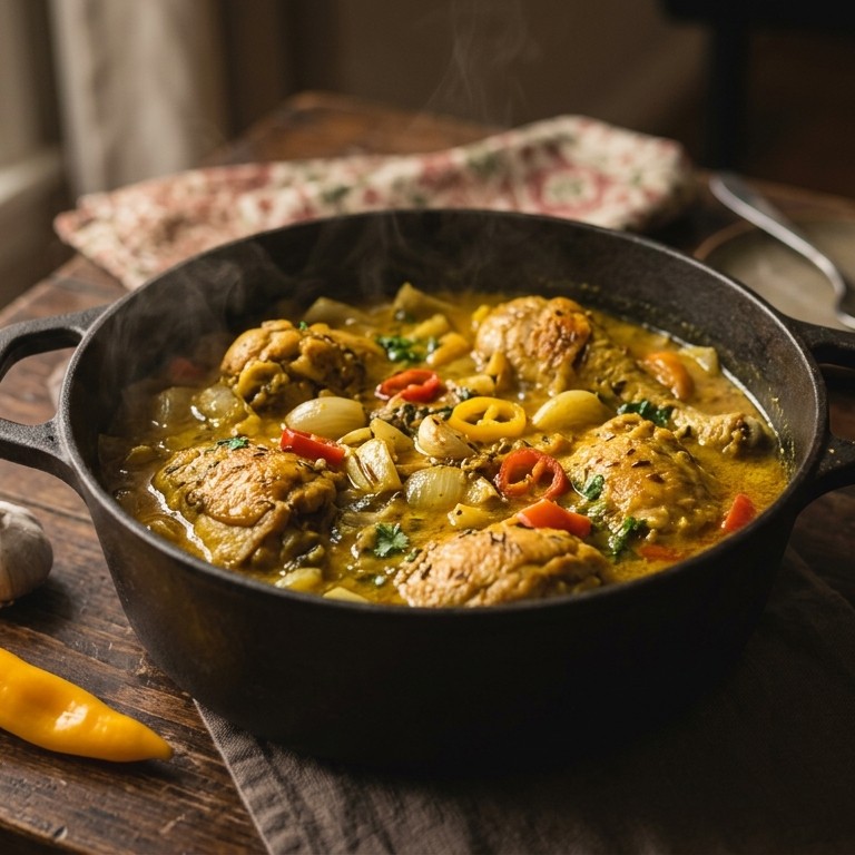 Pikante Kip Kerrie recept