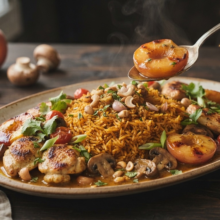 Pilaf met perziken recept