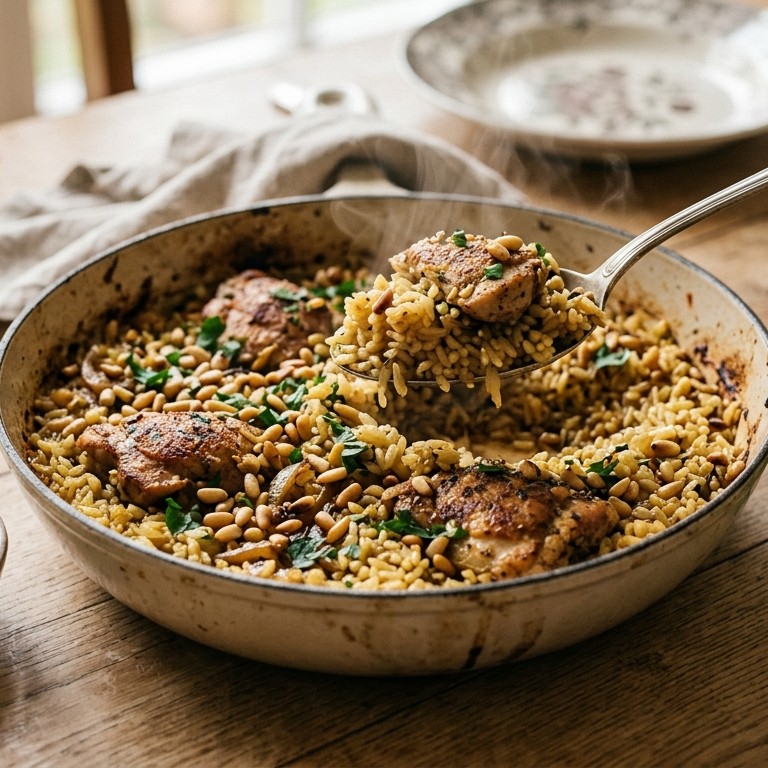 Pilafrijst met kip recept