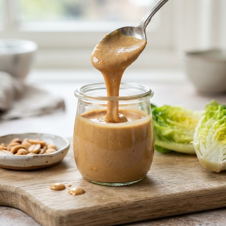 Pindakaas slasaus recept