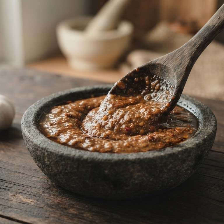 Pindasaus recept