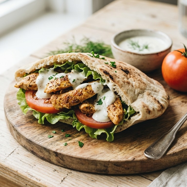 Pitabroodje kipfilet recept