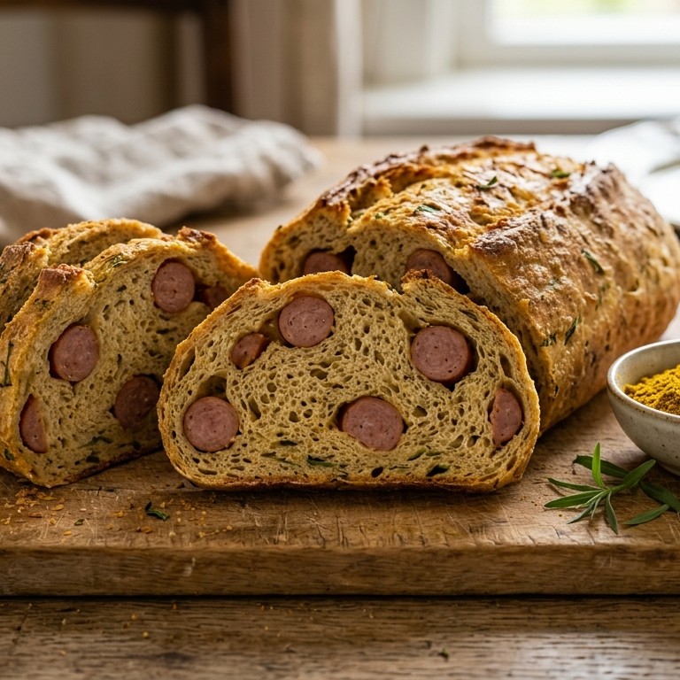 Pittig rookworst brood recept
