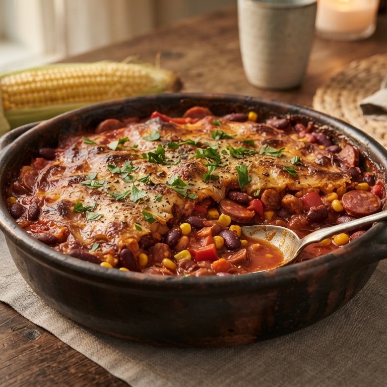 Pittige bonenschotel recept