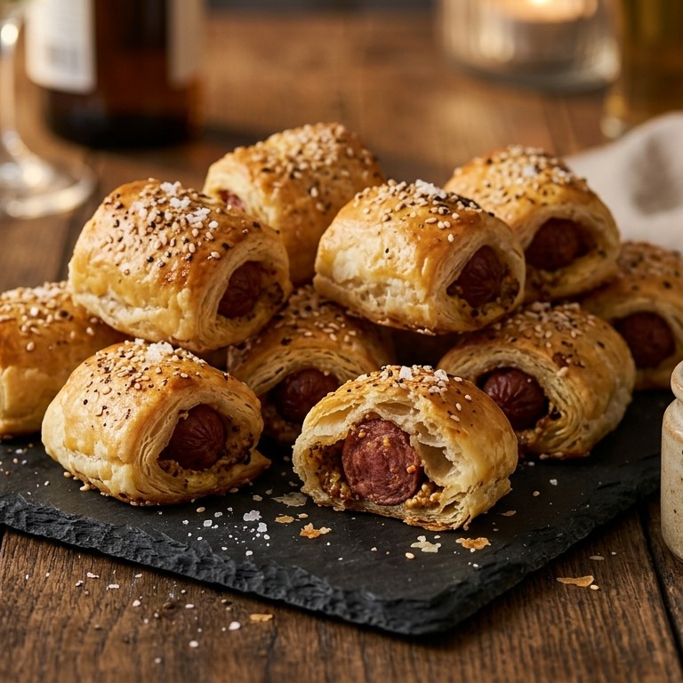 Pittige cabanossi rolletjes recept