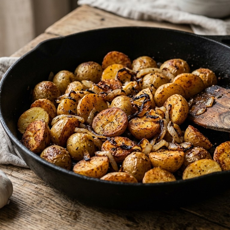 Pittige gebakken aardappelen recept