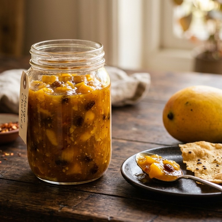 Pittige mango chutney recept