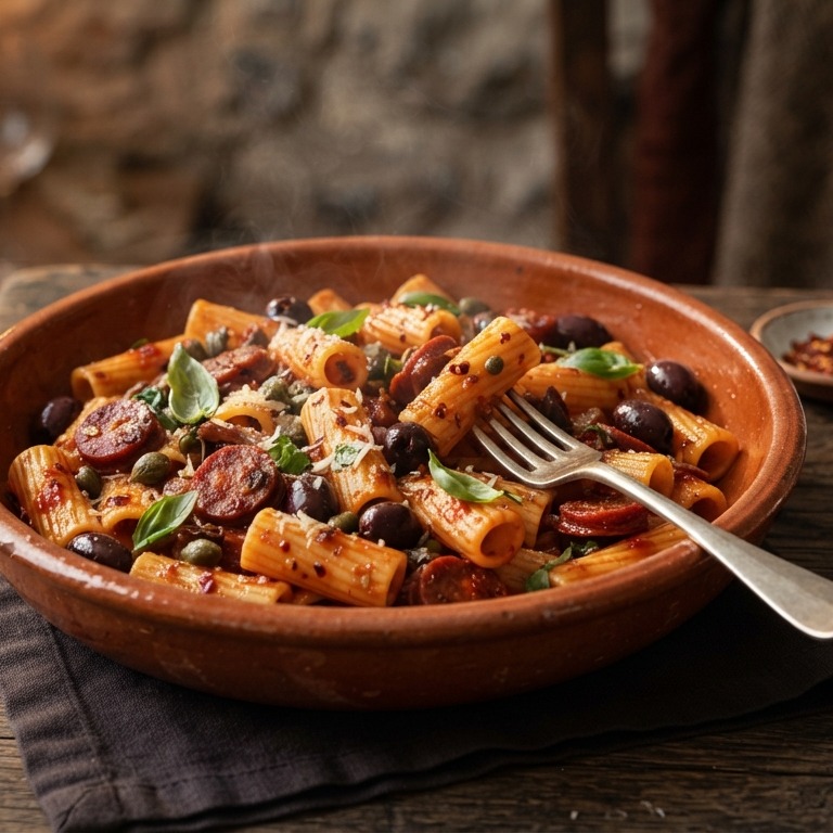 Pittige pasta recept