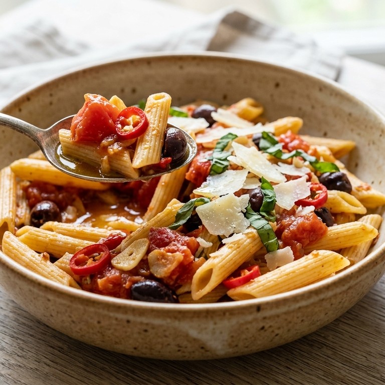Pittige penne rigate recept