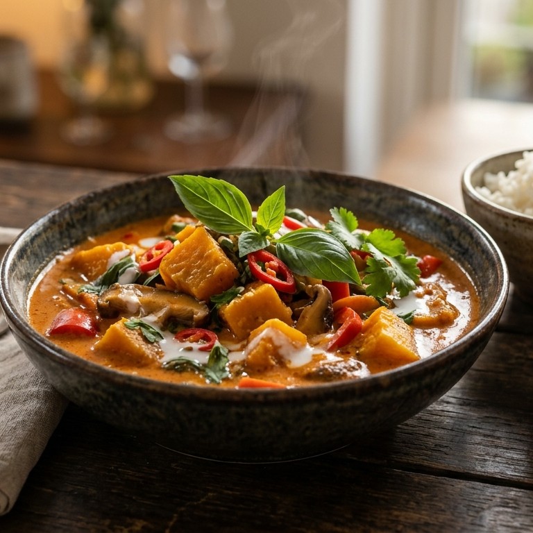Pittige pompoen curry recept
