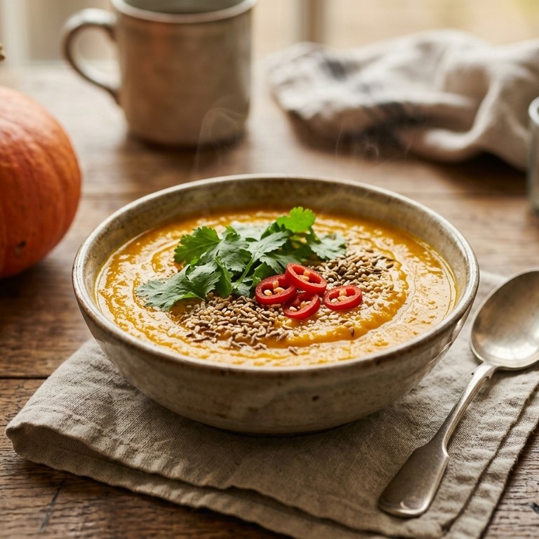 Pittige pompoensoep recept