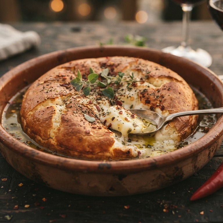 Pittige ricotta uit de oven recept