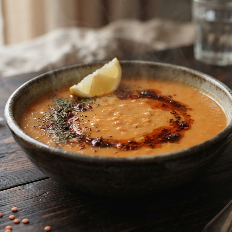 Pittige rode linzensoep recept