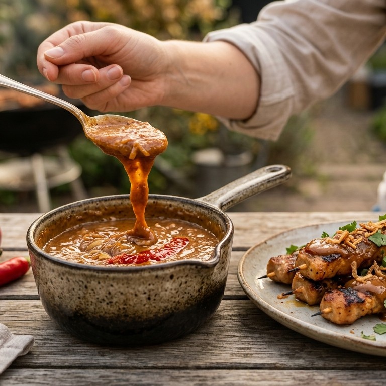 Pittige Satesaus recept