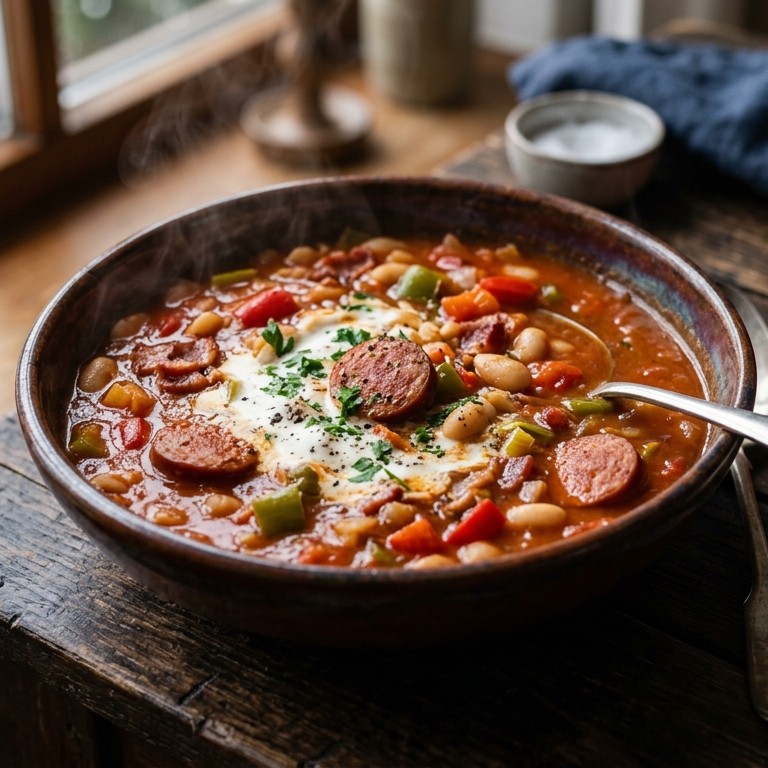 Pittige Servische bonensoep recept