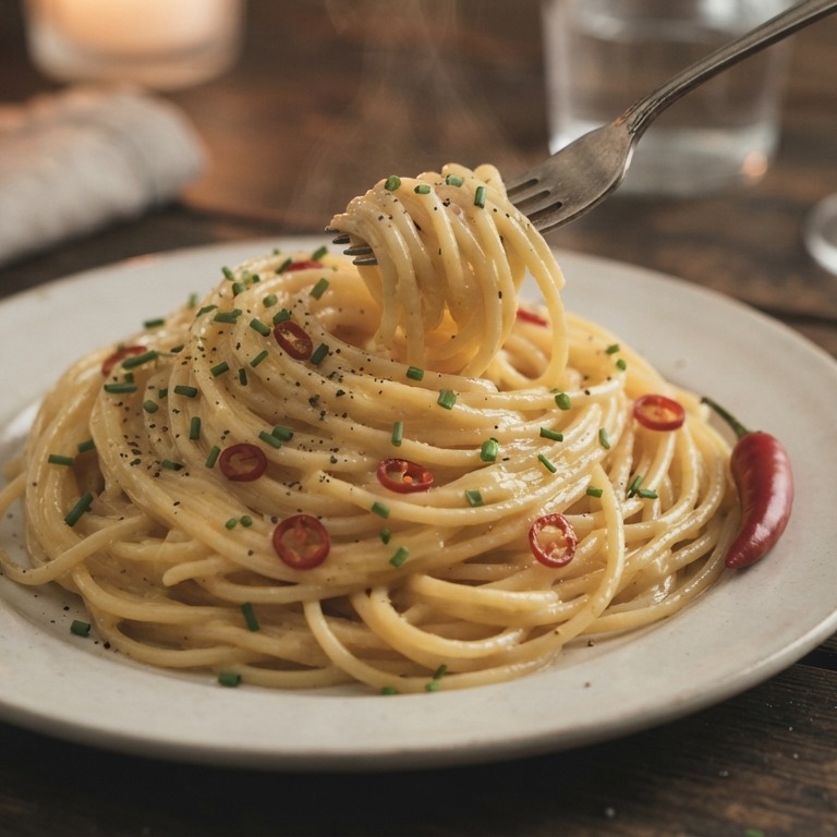 Pittige spaghetti recept