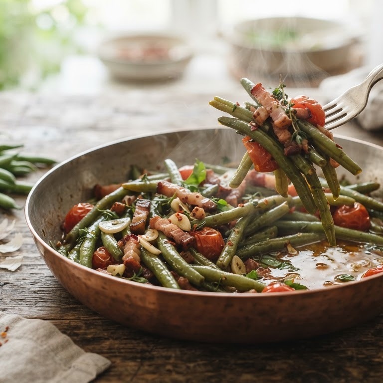 Pittige sperciebonen recept