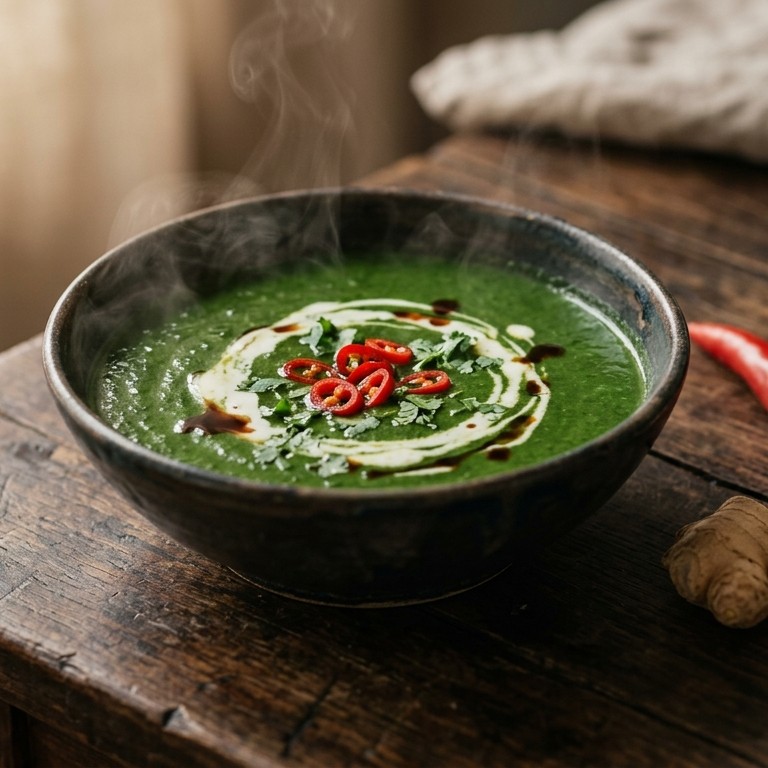 Pittige spinaziesoep recept